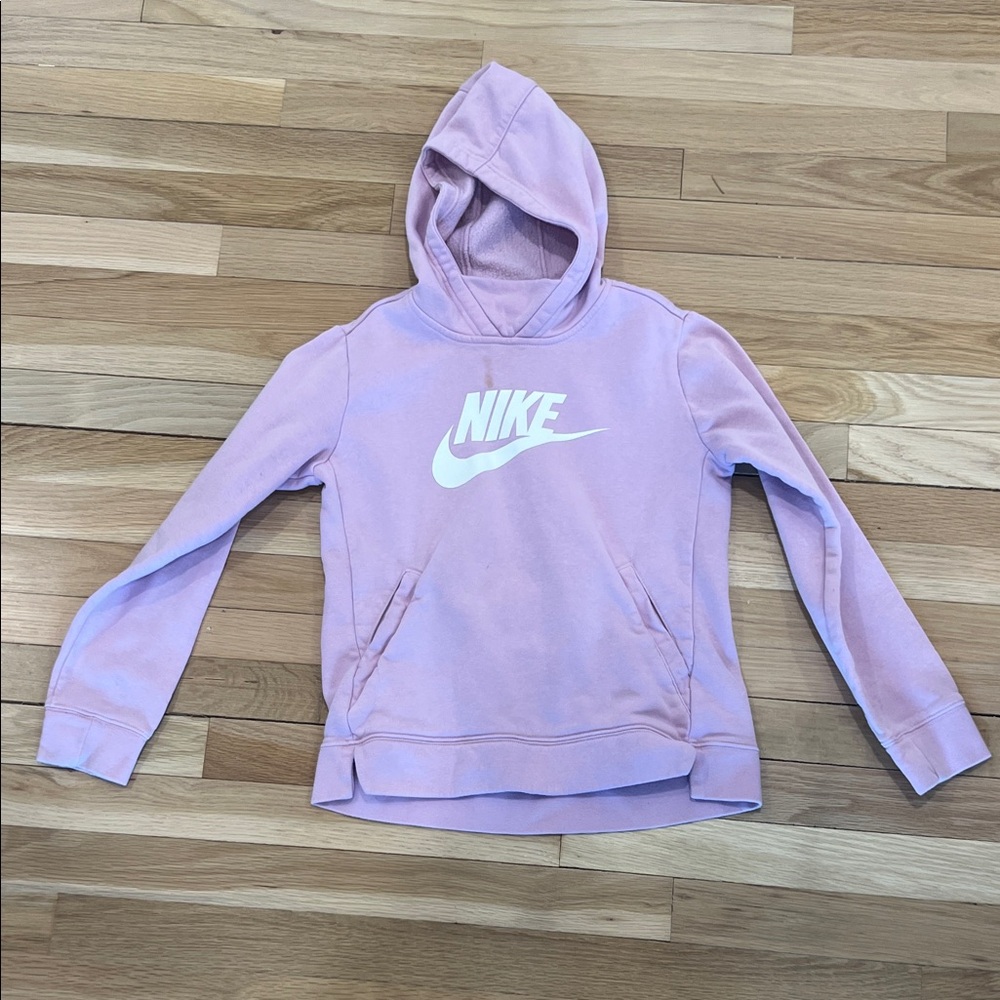 Nike Light Pink Hoodie with White Logo